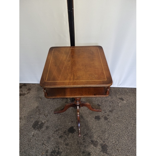 169 - Vintage mahogany lamp table - 43cm x 43cm x 70cm