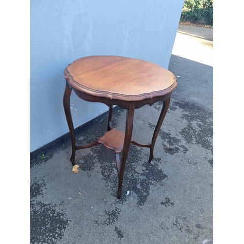 180 - Antique Mahogany side table - 59cm x 73cm x 59cm