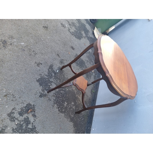 180 - Antique Mahogany side table - 59cm x 73cm x 59cm