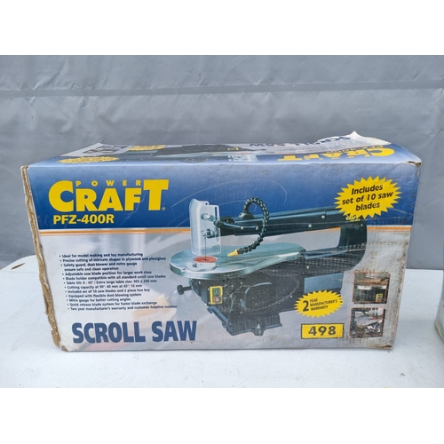 392 - Powercraft Scroll Saw in box - looks unused but not tested