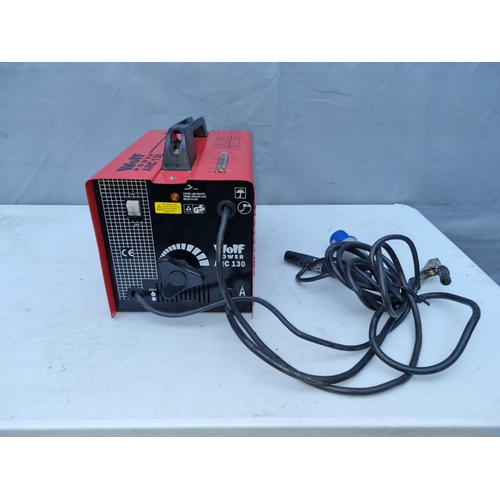 397 - Wolf Power Arc 130 welder - untested but advised working