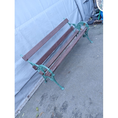 190C - Vintage Aluminium Garden Bench - 82cm x 150cm x 38cm