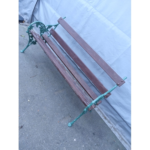 190C - Vintage Aluminium Garden Bench - 82cm x 150cm x 38cm