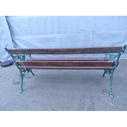 190C - Vintage Aluminium Garden Bench - 82cm x 150cm x 38cm