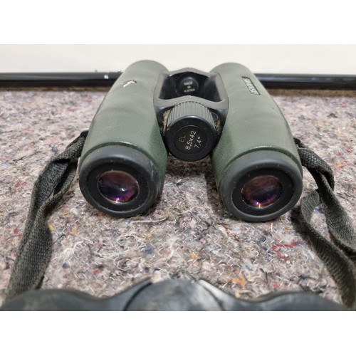 90A - Swarovski EL 8.5 x 42 Binoculars + 1 other