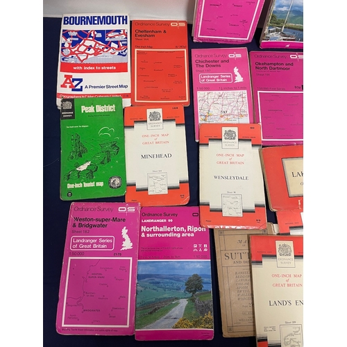 85 - Collection of vintage & antique ordnance survey maps