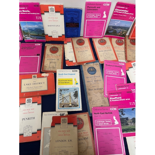 85 - Collection of vintage & antique ordnance survey maps