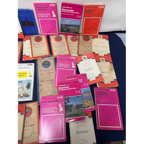 85 - Collection of vintage & antique ordnance survey maps