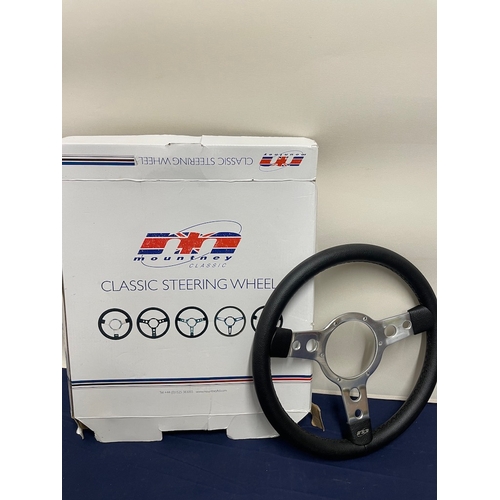 88 - Unused Mountney Classic Mini Steering Wheel