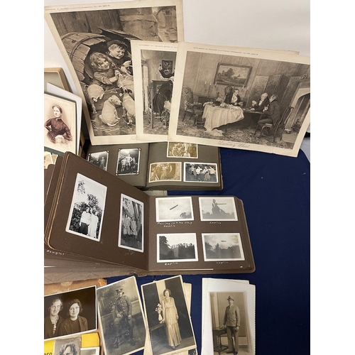 91 - Collection of various vintage black & white / sepia photographs circa 1880-1930's social history