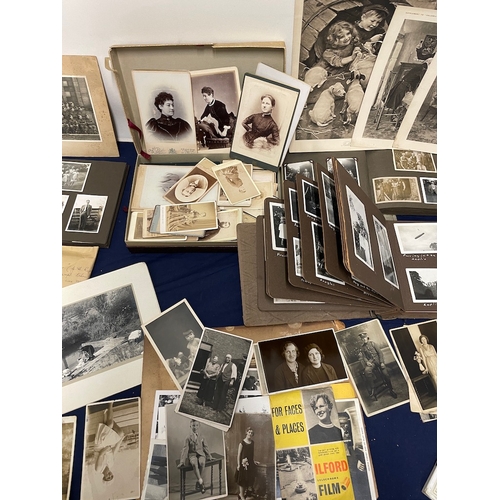 91 - Collection of various vintage black & white / sepia photographs circa 1880-1930's social history