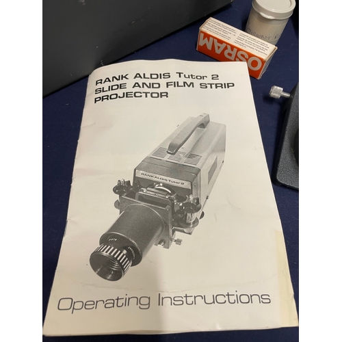 95 - Vintage Rank Aldis Tutor 2 Projector in Hardcase + leaflet