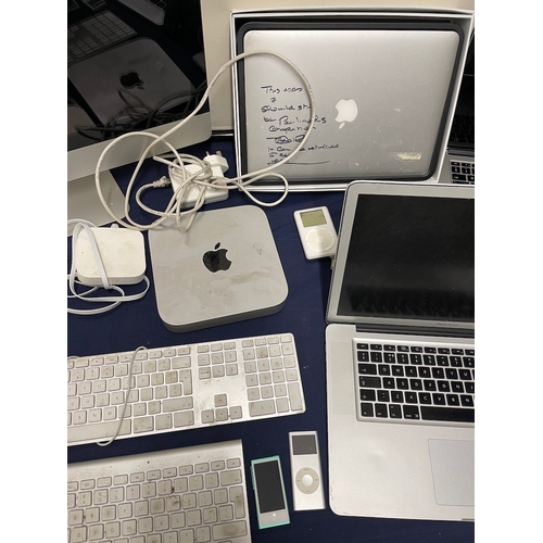 110 - Collection of various Apple Computers / iMac's Laptops, Keyboards, iPods and accessories