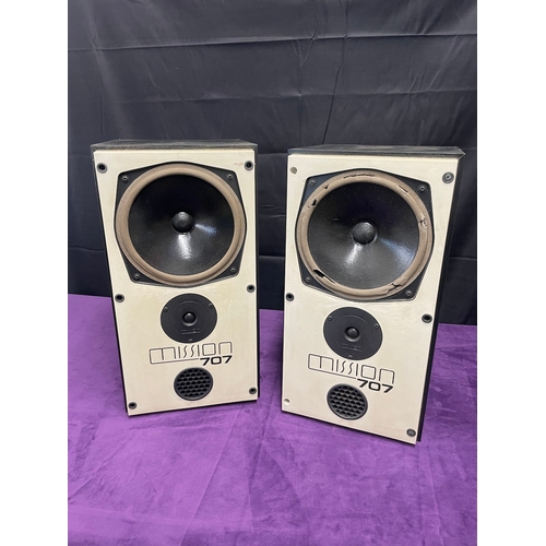 5 - Vintage Mission 707 Shelf Speakers