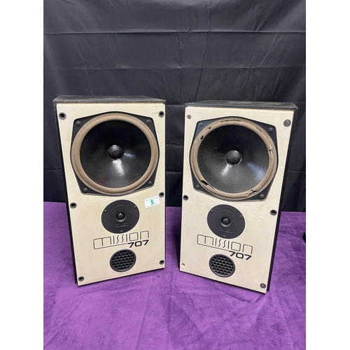 5 - Vintage Mission 707 Shelf Speakers