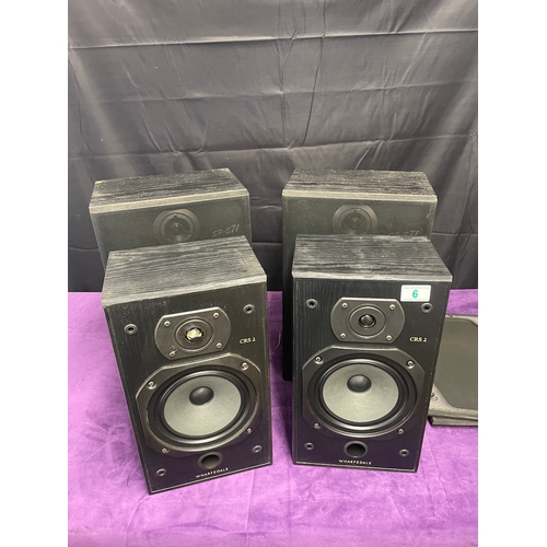 6 - Wharfedale CRS 3 + JVC SP E71 Shelf Speakers