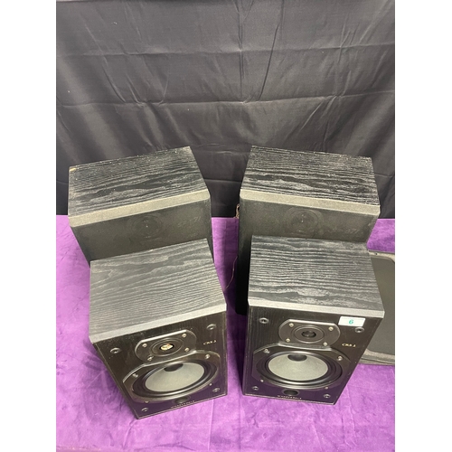 6 - Wharfedale CRS 3 + JVC SP E71 Shelf Speakers