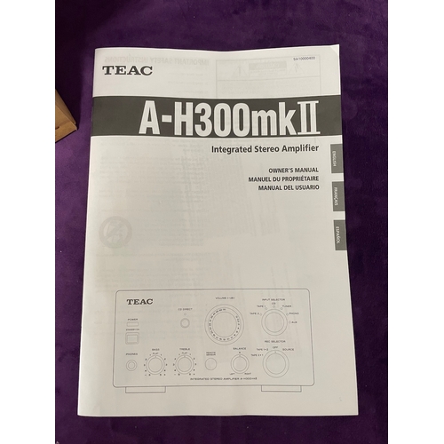 24 - Teac A H300 MK2 Integrated Amplifier complete in box