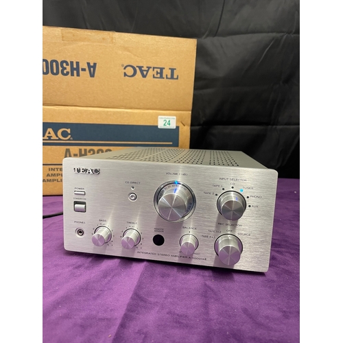 24 - Teac A H300 MK2 Integrated Amplifier complete in box