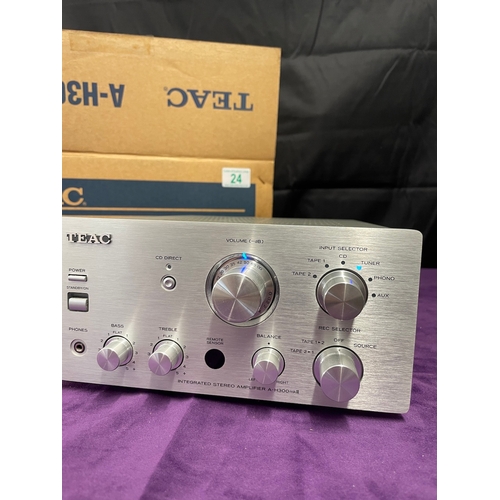 24 - Teac A H300 MK2 Integrated Amplifier complete in box