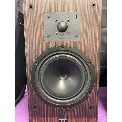 25 - Vintage 1970/80's Monitor Audio Shelf Speakers R852 MD 1722 in Real Wood Oak Veneer