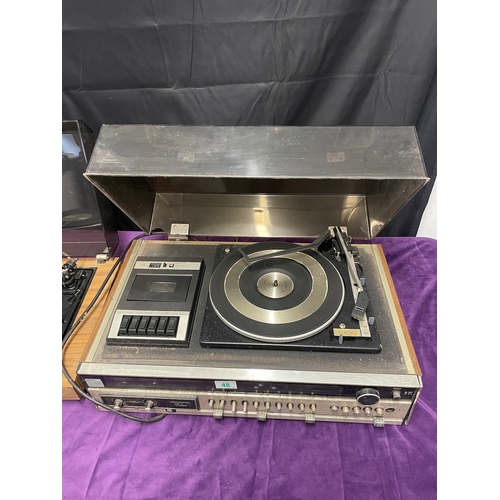 48 - Two vintage turntable systems inc Garrard