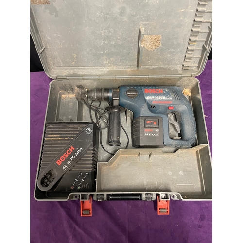 88 - Bosch Cordless 24V Hammer Drill in case