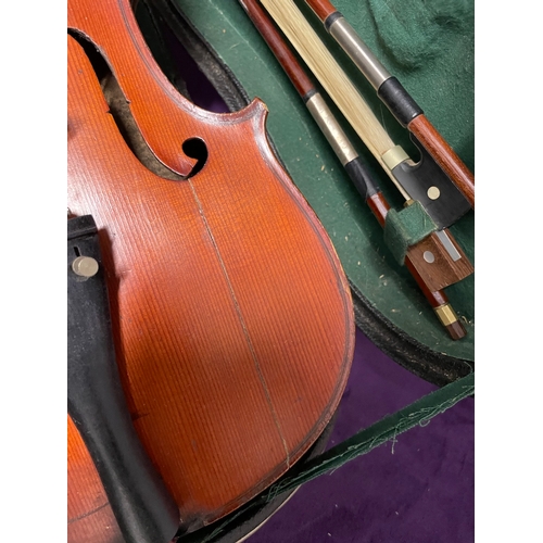 91 - Two Violins in cases