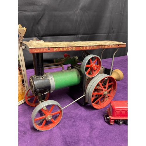 107 - Vintage Mamod Steam Tractor with box + 1 other