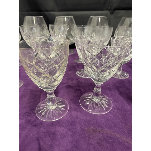 116 - Quantity of various Cut Crystal Glasses