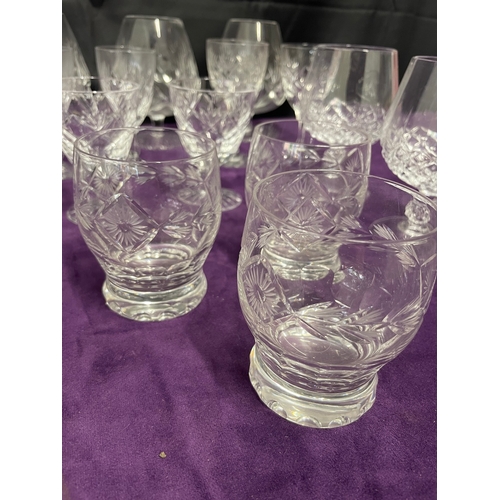 116 - Quantity of various Cut Crystal Glasses