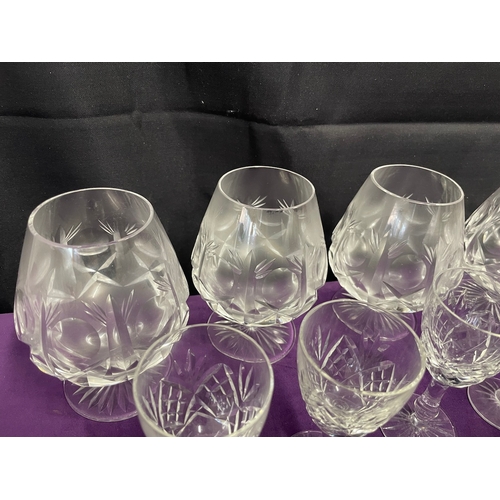 116 - Quantity of various Cut Crystal Glasses