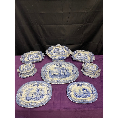 122 - 19th Century Blue & White Ironstone 