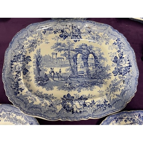 122 - 19th Century Blue & White Ironstone 