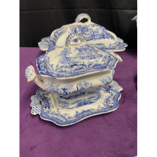 122 - 19th Century Blue & White Ironstone 