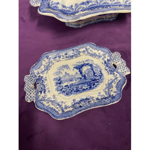 122 - 19th Century Blue & White Ironstone 