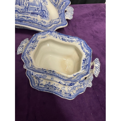 122 - 19th Century Blue & White Ironstone 