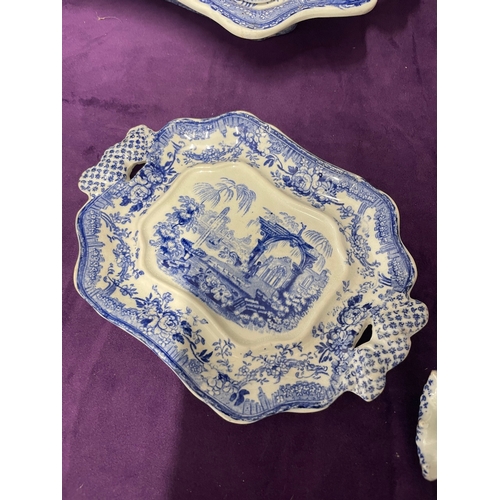 122 - 19th Century Blue & White Ironstone 