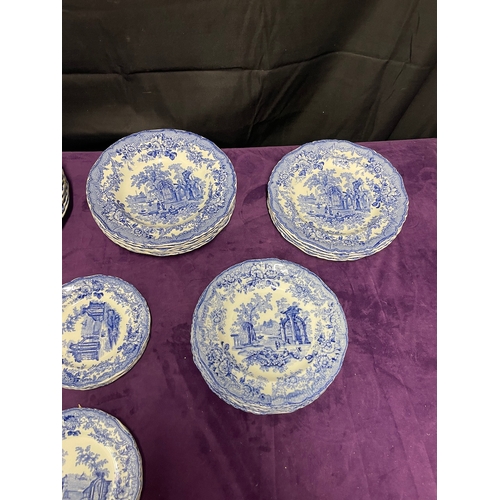 123 - 19th Century Blue & White Ironstone 