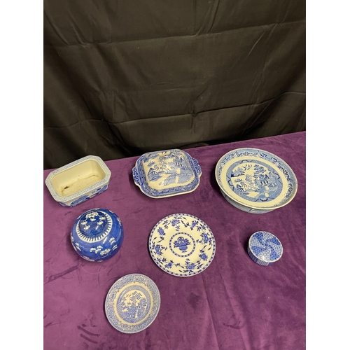 125 - Collection of Blue & White Ceramics Oriental Themed