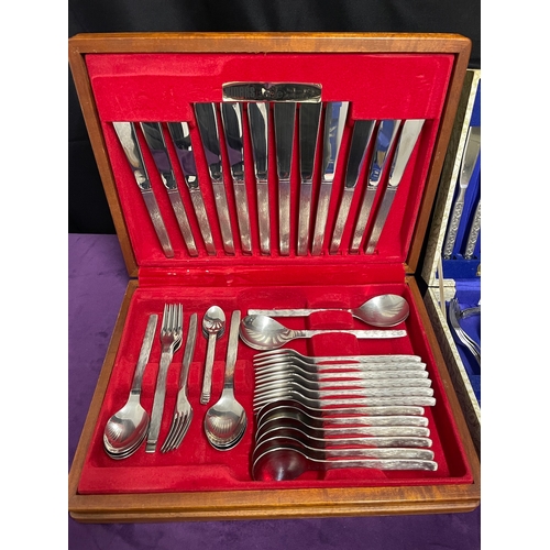 140 - Two Stainless Canteens of Cutlery Viners Sable + 1 other