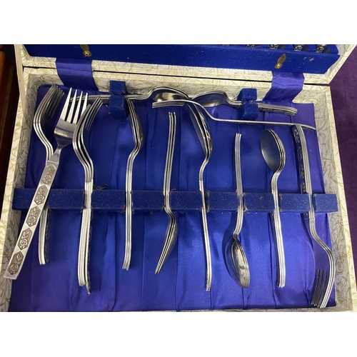 140 - Two Stainless Canteens of Cutlery Viners Sable + 1 other