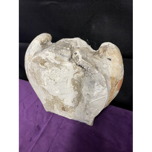 150 - Vintage Plaster Cherub Bust - 20cm x 23cm