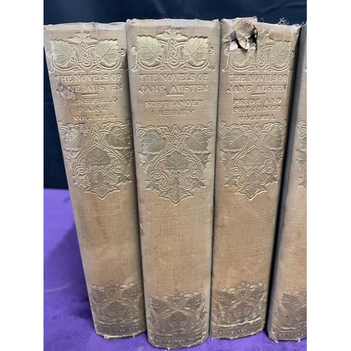 154 - 10 Volumes of The Novels of Jane Austen 1905 Edinburgh John Grant