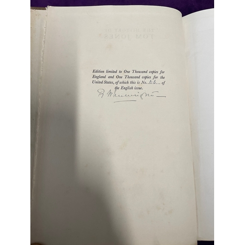 157 - Limited Edition of The history of Tom Jones A Foundling by Henry Fielding issue 66 of 1000 copies si... 