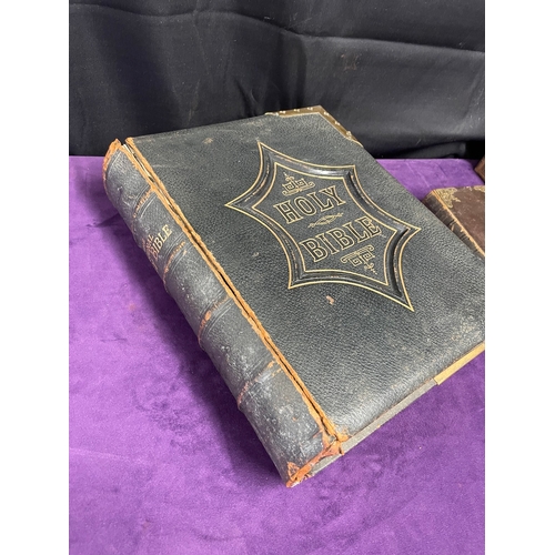 163 - 19th Century family Bible, Common Prayer + Lives of The Irish Saints