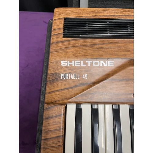 194 - Vintage Sheltone Portable 49 Accordion