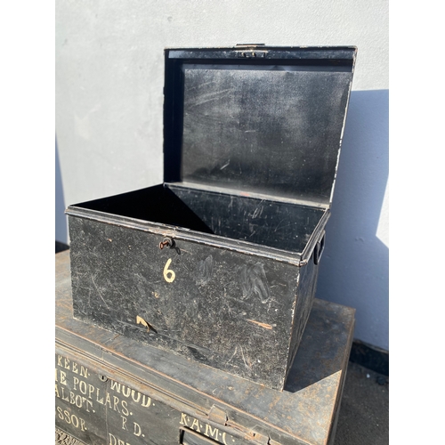 306 - Three Vintage Metal Trunks