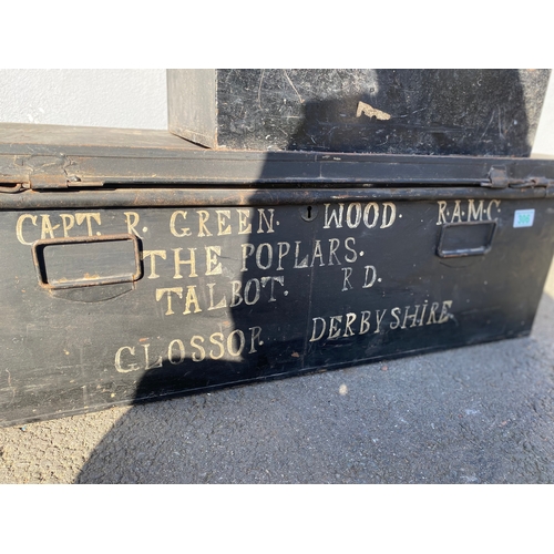 306 - Three Vintage Metal Trunks