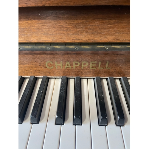 340 - Teak Chappell Upright Piano with an excellent Schwander Action -57